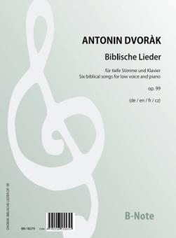 Ten biblical songs for low voice and piano op.99 