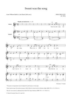 Sweet was the song 