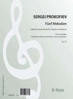 Five melodies op.35 