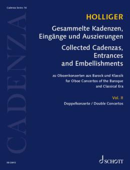 Raccolta di cadenze, abbellimenti e arrangiamenti 16/2: Concerti doppi Standard