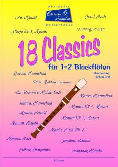 18 Classics für 1-2 Blockflöten 