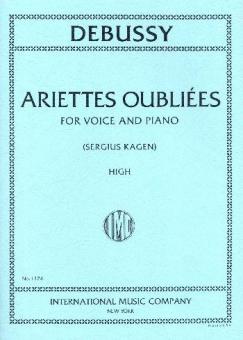 Ariettes oubliées for High Voice 