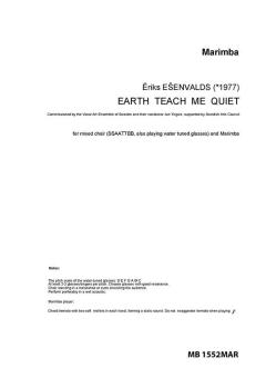 Earth Teach Me Quiet 