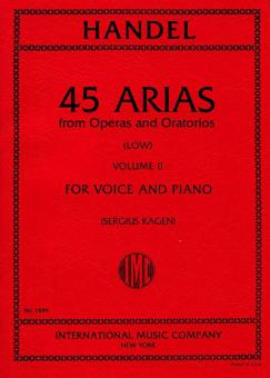45 Arias From Operas And Oratorios Vol. 2 