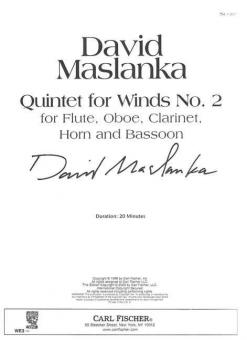 Quintet for Winds No. 2 
