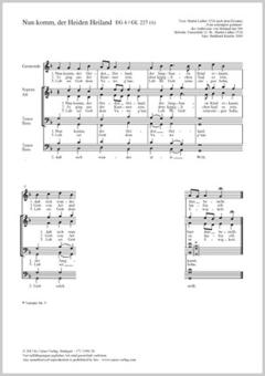 Nun komm, der Heiden Heiland Download