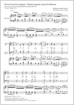Giovani lieti fiori spargete (Muntere Jugend, streue ihm Blumen) Download