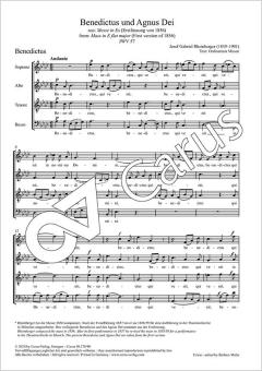 Benedictus e Agnus Dei JWV 57 Download