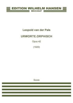 Urworte. Orphisch op. 42 Standard