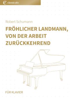 Fröhlicher Landmann, von der Arbeit zurückkehrend 