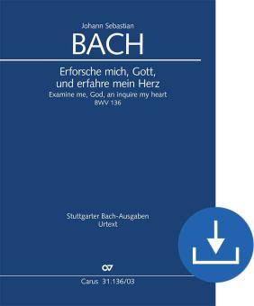 Cercami, Dio, e conosci il mio cuore BWV 136 Download