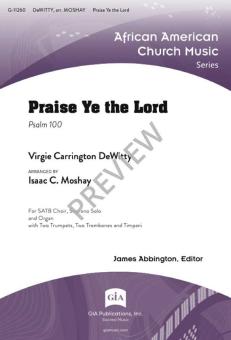 Praise Ye the Lord 