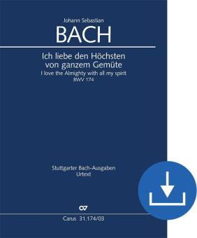 Amo l'Onnipotente con tutto il mio spirito BWV 174 Download