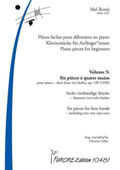 Pezzi per pianoforte per principianti Vol. 5: 6 pezzi a quattro mani 