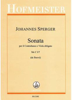 Sonata per il Contrabbasso e Viola obbligata 