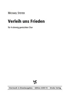 Verleih uns Frieden 