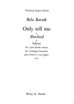 Only Tell Me 