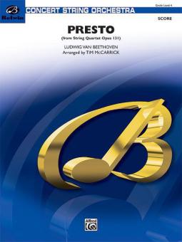 Presto from String Quartet Op. 131 