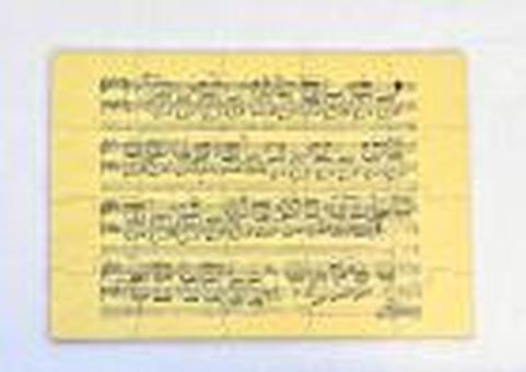 Magnetic Puzzle With Chopin Autograph And Notes 
