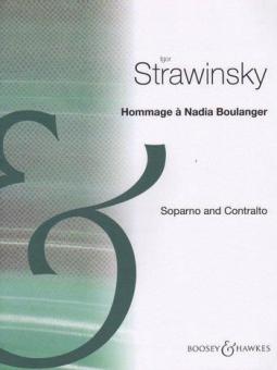 Hommage à Nadia Boulanger 