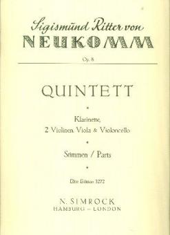 Clarinet Quintet In B Flat Op. 8 