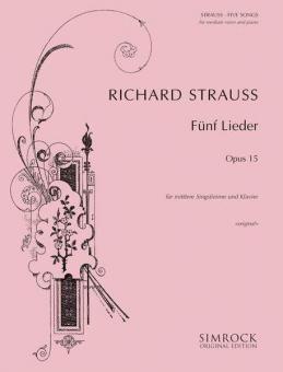 Five Songs Op. 15 