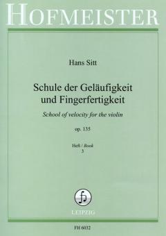 School Of Velocity For The Violin Op. 135 Vol. 3 