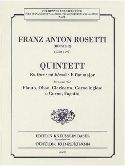 Quintet in E flat major 