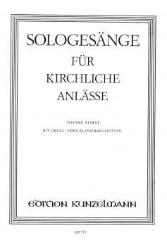 Solo-Gesänge für kirchliche Anlässe 
