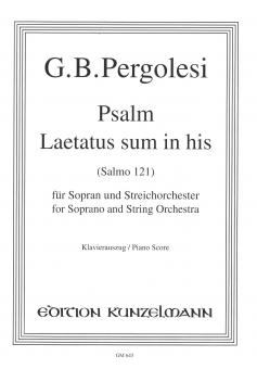 Psalm Laetatus sum in his (Salmo 121) 