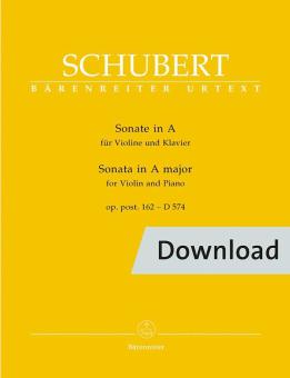 Sonata per violino e pianoforte D 574 op. post.162 Download