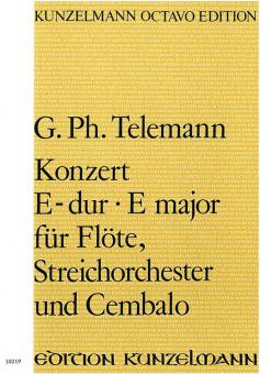 Concerto in E major for Flute, Strings and Basso Continuo 