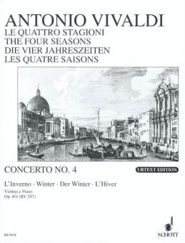 The Four Seasons Op. 8/4 RV 297 / PV 442: Winter Standard