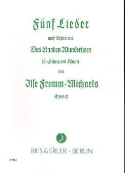 5 Lieder op. 9 