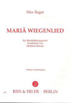 Mariä Wiegenlied für Blechbläser 