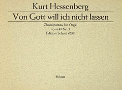 Zwei Choralpartiten für Orgel op. 43 Nr. 1 