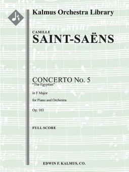 Concerto for Piano No. 5 in F, op. 103 "Egyptian" 
