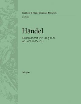 Orgelkonzert Nr. 3 g-moll op. 4/3 HWV 291 