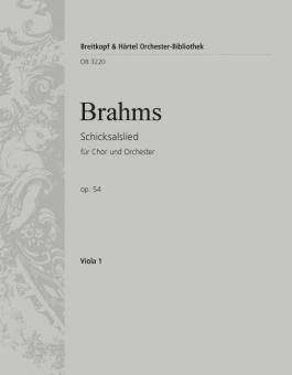 Schicksalslied op. 54 ('Ihr wandelt droben im Licht') für Chor und Orchester 