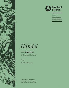 Orgelkonzert Nr. 5 F-Dur op. 4/5 HWV 293 