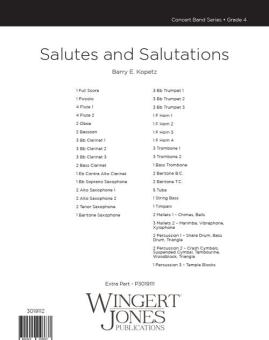 Salutes and Salutations 