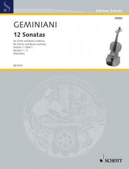 12 Sonatas Op. 1 Vol. 1 Standard