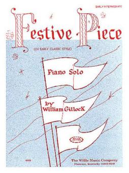 Festive Piece Early Intermediate Piano Solo 