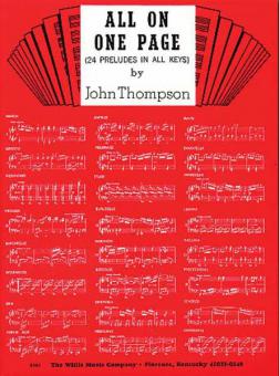 All On One Page (24 Preludes In All Keys) 