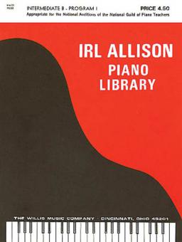Irl Allison Piano Library Intermediate B Program 1 
