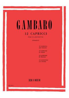 12 Capriccios Clarinet Unaccompanied 