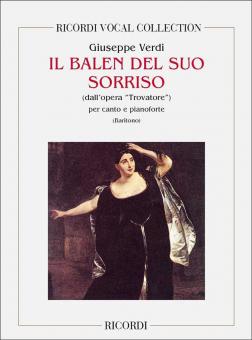 Il Balen Del Suo Sorriso Baritone Piano Italian from Il Trovatore Act 2 