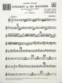 Concerto C Major 2 Trumpets Strings Continuo RV537 Parts Fix#1 T97 