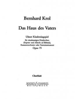 Das Haus des Vaters op. 75 