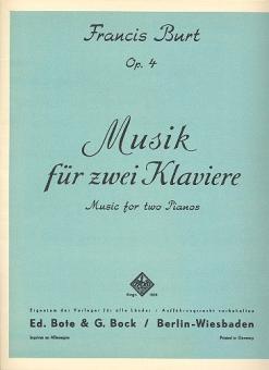 Music For Two Pianos Op. 4 